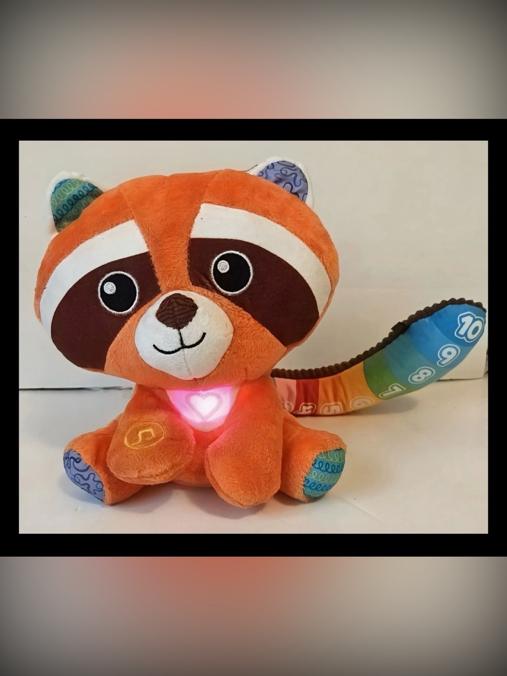 Multicolor Counting Light-up & Singing Red Panda Plush Toy by Leap Frog Tested